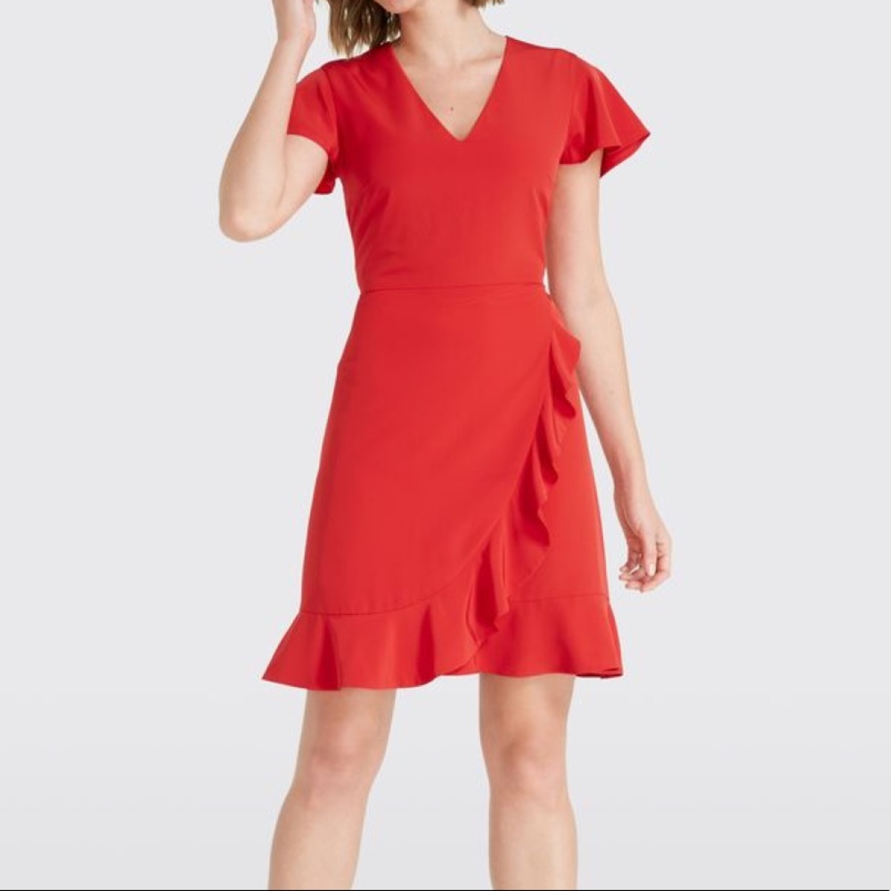NWT Draper James red flutter dress